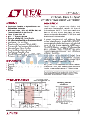 LTC3788IGN-1TRPBF datasheet - 2-Phase, Dual Output Synchronous Boost Controller