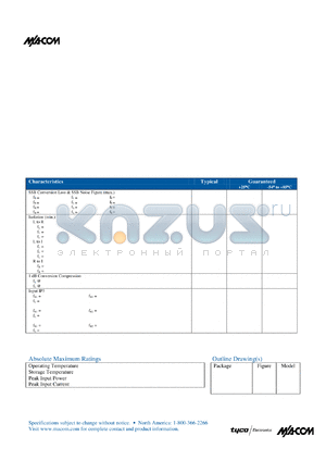 MZ8810C datasheet - TRIPLE-BALANCED MIXER