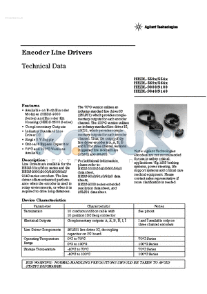 HEDL-550X datasheet - Encoder Line Drivers