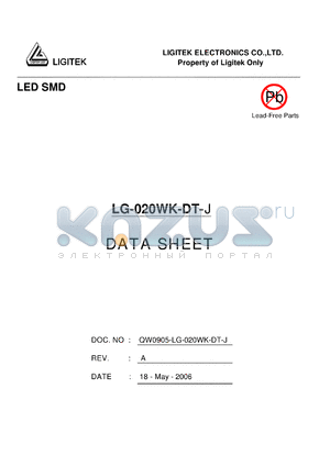 LG-020WK-DT-J datasheet - LED SMD