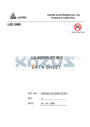 LG-020WK-DT-N12 datasheet - LED SMD