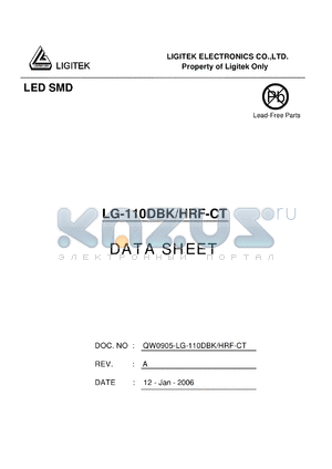 LG-110DBK-HRF-CT datasheet - LED SMD