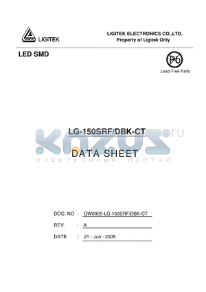 LG-150SRF-DBK-CT datasheet - LED SMD