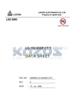 LG-192-9SEF-CT-T datasheet - LED SMD