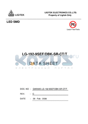 LG-192-9SEF-DBK-SR-CT-T datasheet - LED SMD