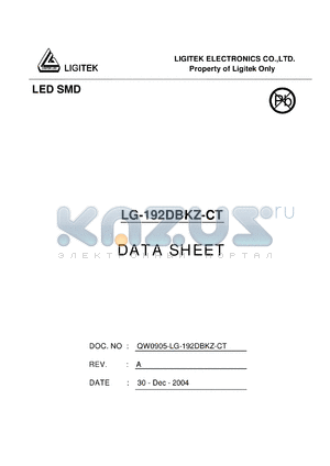 LG-192DBKZ-CT datasheet - LED SMD