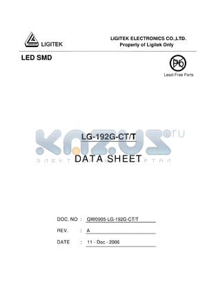 LG-192G-CT-T datasheet - LED SMD