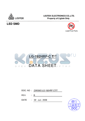 LG-192HRF-CT-T datasheet - LED SMD