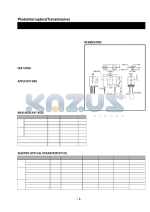 LG-205 datasheet - Photointerrupters(Transmissive)