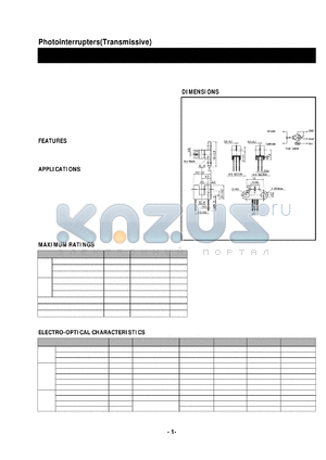 LG-214 datasheet - Photointerrupters(Transmissive)