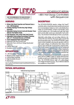 LTC4252A-1 datasheet - 48V Hot Swap Controllers