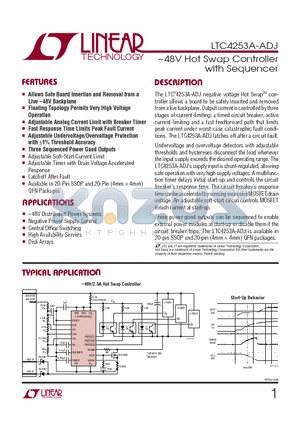 LTC4253AIGN-ADJ datasheet - -48V Hot Swap Controller with Sequencer