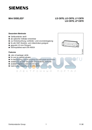 LGC870-L datasheet - Mini SIDELED