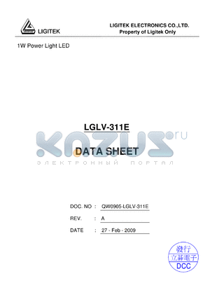 LGLV-311E datasheet - 1W Power Light LED
