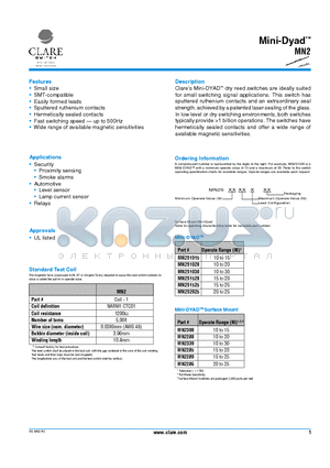 MN2S1015 datasheet - Mini-Dyad