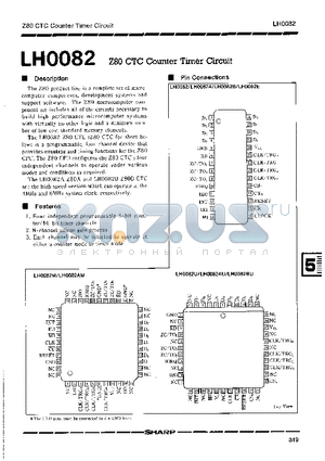 LH0082 datasheet - Z80 CTC Counter Timer Circuit