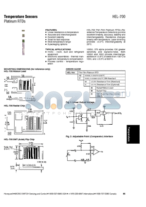 HEL-705-T-1-12-C3 datasheet - Temperature Sensors