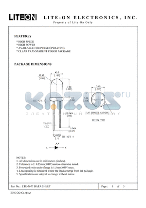 LTE-3677 datasheet - Property of Lite-On Only