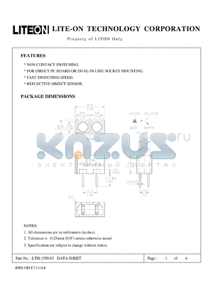 LTH-1550-03 datasheet - Property of LITE-ON Only