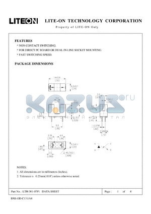 LTH-301-07P1 datasheet - Property of LITE-ON Only