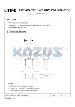 LTH-301-27P2 datasheet - Property of Lite-On Only