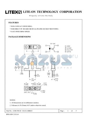 LTH-306-02 datasheet - Property of Lite-On Only