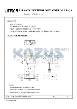 LTH-306-03W30 datasheet - Property of Lite-On Only