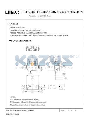 LTH-306-05W1 datasheet - Property of LITE-ON Only
