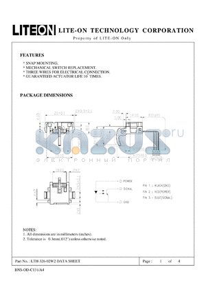 LTH-326-02W2 datasheet - Property of Lite-On Only