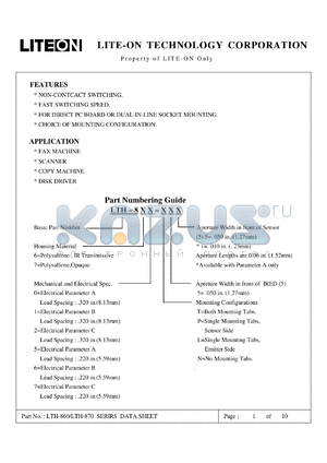 LTH-860-M51 datasheet - Property of Lite-On Only