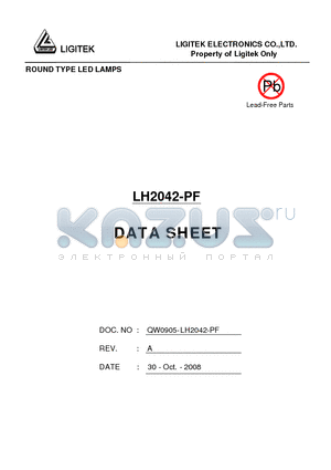 LH2042-PF datasheet - ROUND TYPE LED LAMPS