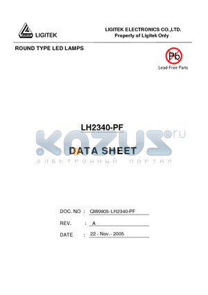 LH2340-PF datasheet - ROUND TYPE LED LAMPS