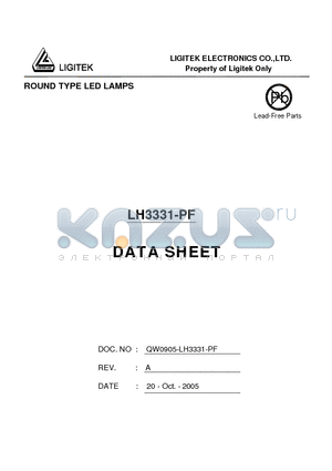 LH3331-PF datasheet - ROUND TYPE LED LAMPS