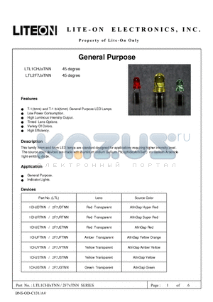 LTL1CHJDTNN datasheet - Property of Lite-On Only