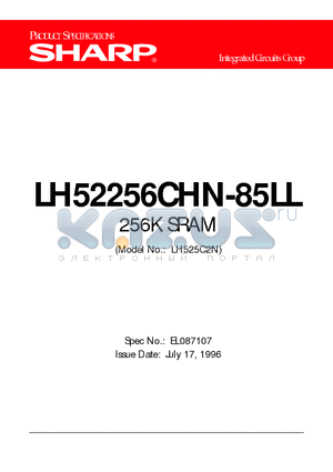 LH525C2N datasheet - 256K SRAM