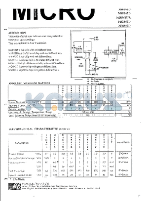 MOB62D datasheet - SOLID STATE INDICATORS ARE ENCAPSULATED IN RECTANGULAR EPOXY PACKAGE