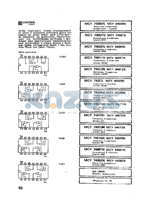 MCY64000N datasheet - MCY74011