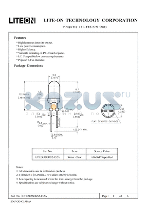 LTL2R3SEKS2-132A datasheet - Property of Lite-On Only