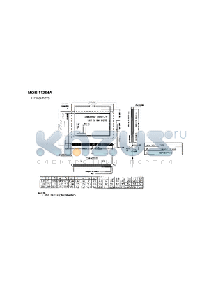 MOBI11264A datasheet - GRAPHIC DISPLAY 112 X 64 DOTS