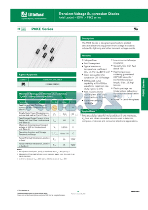 P6KE47A datasheet - Transient Voltage Suppression Diodes