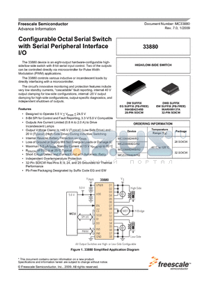 MCZ33880EG datasheet - Configurable Octal Serial Switch