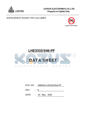 LHE3333-S46-PF datasheet - SUPER BRIGHT ROUND TYPE LED LAMPS