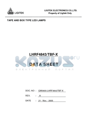 LHRF4843-TBF-X datasheet - TAPE AND BOX TYPE LED LAMPS