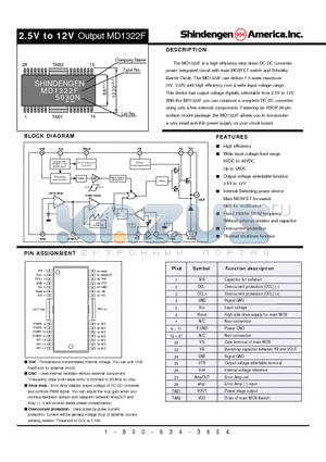 MD1332F datasheet - High-Efficiency Step Down DC-DC Converter Power Integrated Circuit