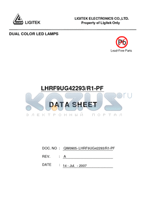 LHRF9UG42293-R1-PF datasheet - DUAL COLOR LED LAMPS