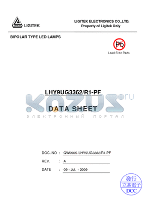 LHY9UG3362-R1-PF datasheet - BIPOLAR TYPE LED LAMPS