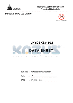 LHYDBK3343-L1 datasheet - BIPOLAR TYPE LED LAMPS