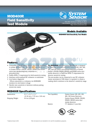 MOD400R datasheet - Field Sensitivity Test Module
