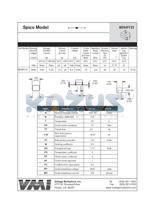 MD90FF25 datasheet - Spice Model