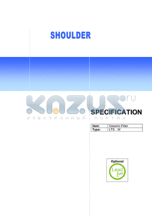 LTS455EW datasheet - Ceramic Filter